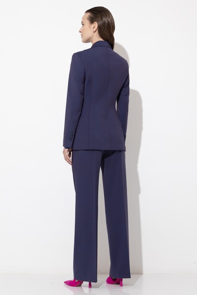 Однобортный жакет VASSA&Co, пол женский, цвет фиолетовый, фото №6