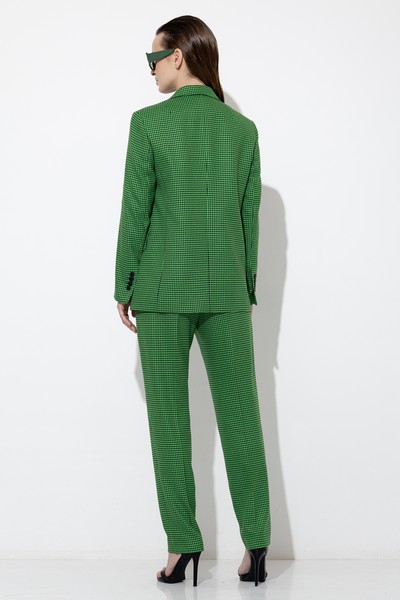 Жакет прямого кроя VASSA&Co, пол женский, цвет зеленый, фото №4