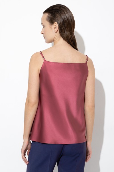 Топ в бельевом стиле VASSA&Co, пол женский, цвет розовый, фото №5