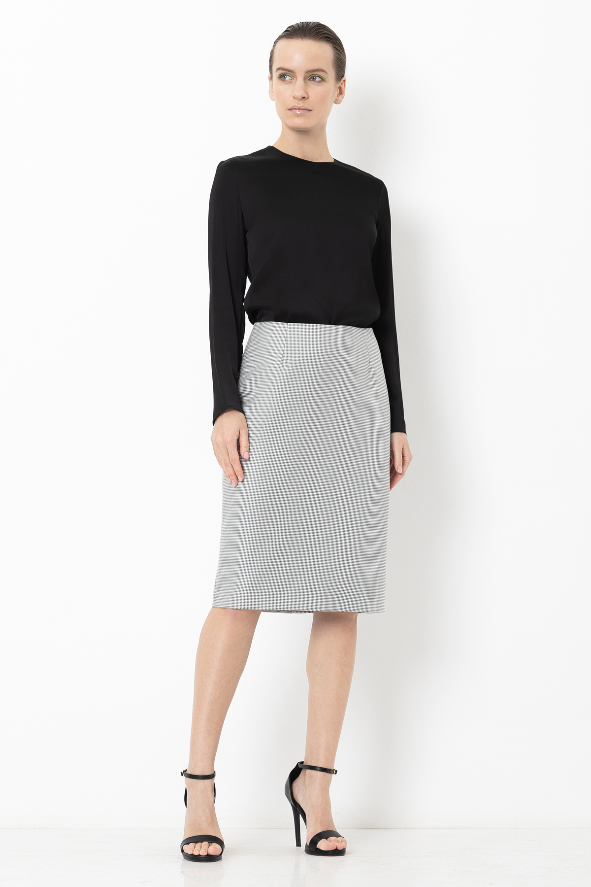Skirt VASSA&Co, пол female, цвет серый, фото №2