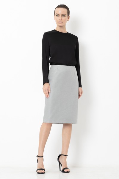 Skirt VASSA&Co, пол female, цвет серый, фото №2