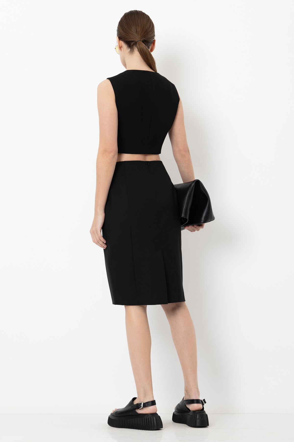 Skirt VASSA&Co, пол female, цвет black, фото №2