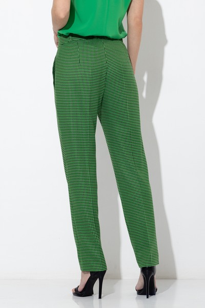 Зауженные брюки со стрелками VASSA&Co, пол женский, цвет зеленый, фото №6