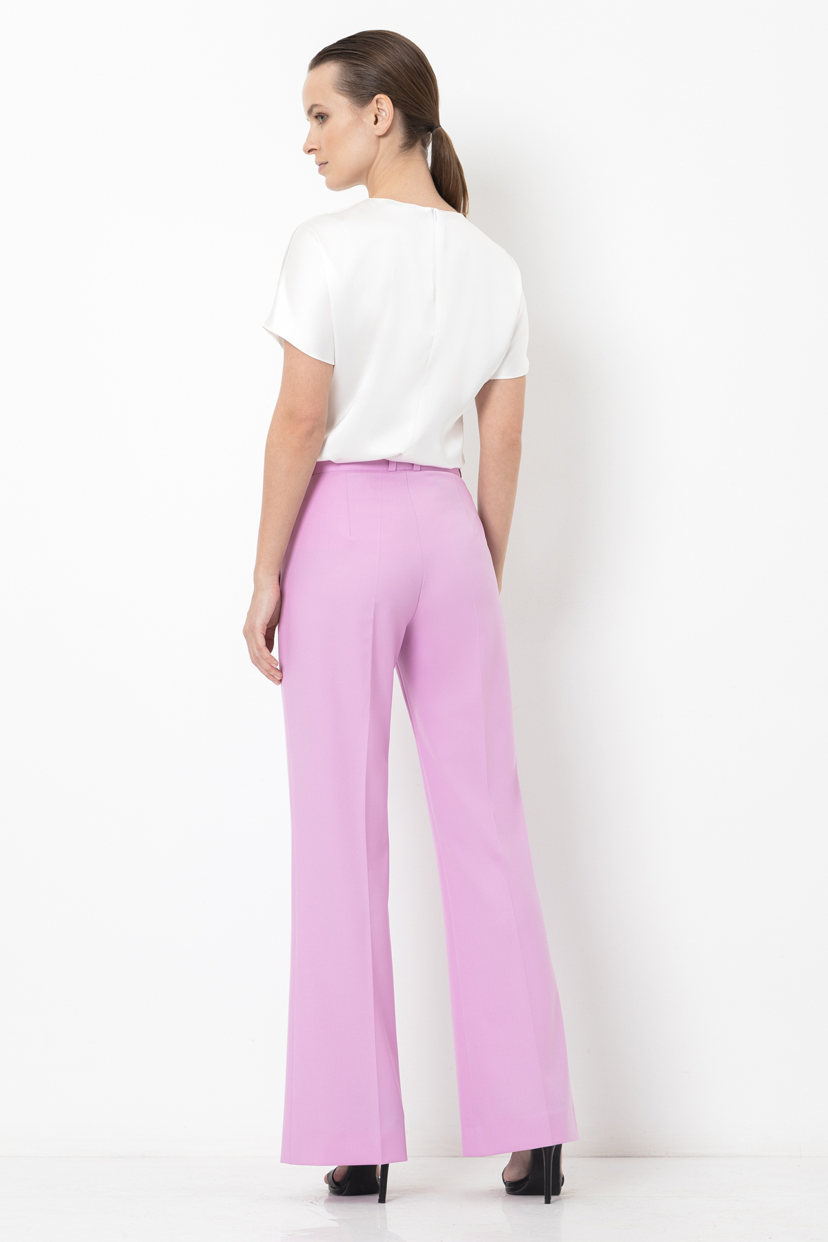Брюки со стрелками VASSA&Co, пол женский, цвет фиолетовый, фото №3