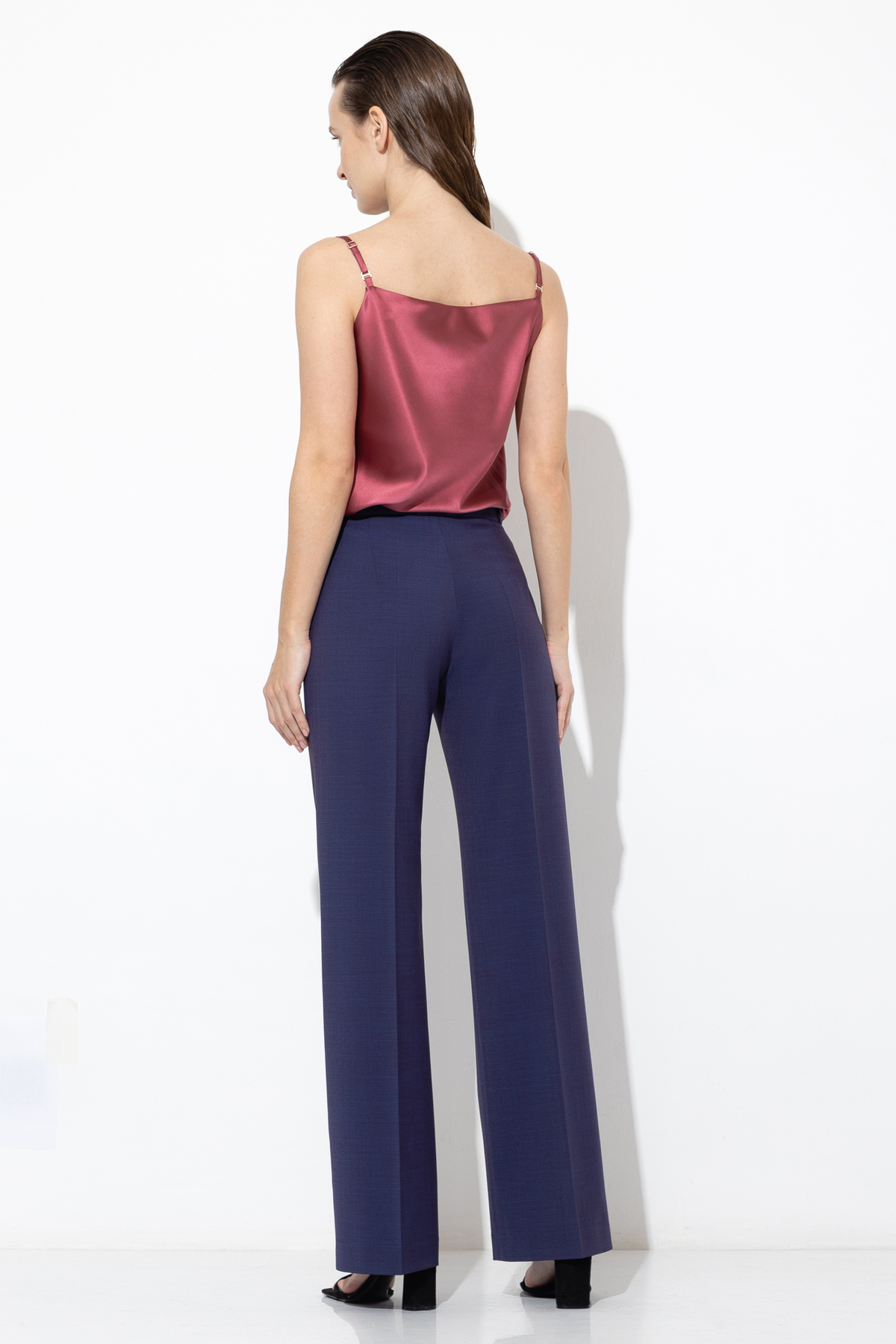 Брюки VASSA&Co, пол женский, цвет фиолетовый, фото №3