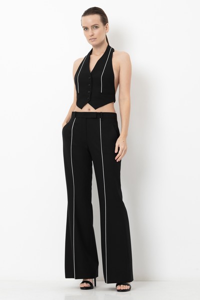 Trousers VASSA&Co, пол female, цвет black, фото №2