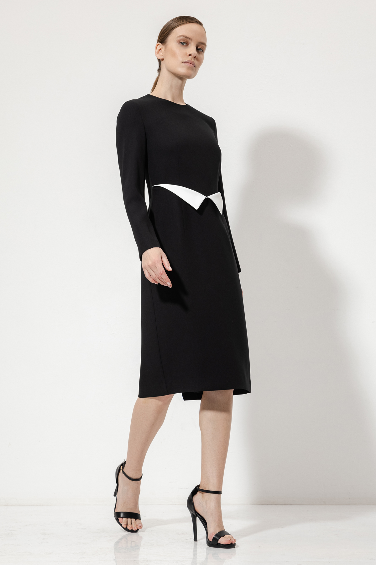 Платье-футляр VASSA&Co, пол женский, цвет черный, фото №3