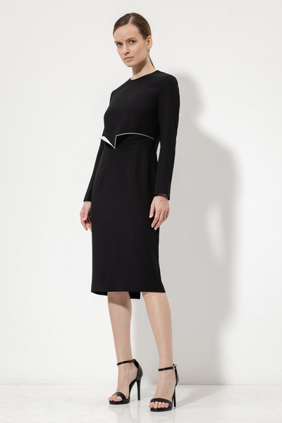 Платье-футляр VASSA&Co, пол женский, цвет черный, фото №2