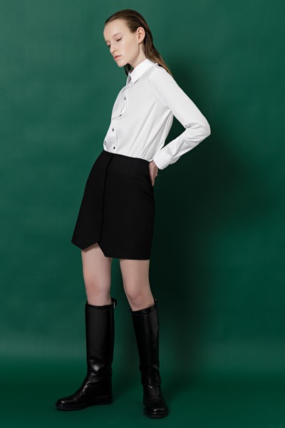 Юбка VASSA&Co, пол женский, цвет черный, фото №2