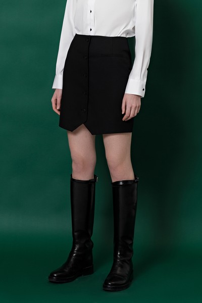 Юбка VASSA&Co, пол женский, цвет черный, фото №3