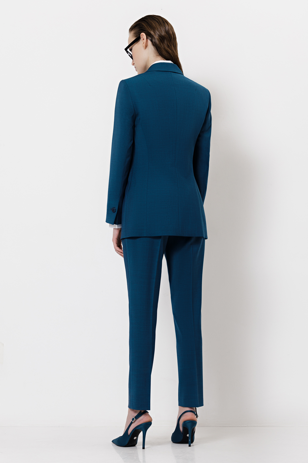 Двубортный жакет VASSA&Co, пол женский, цвет синий, фото №6