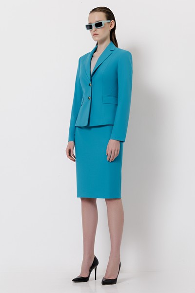 Юбка-карандаш VASSA&Co, пол женский, цвет голубой, фото №3