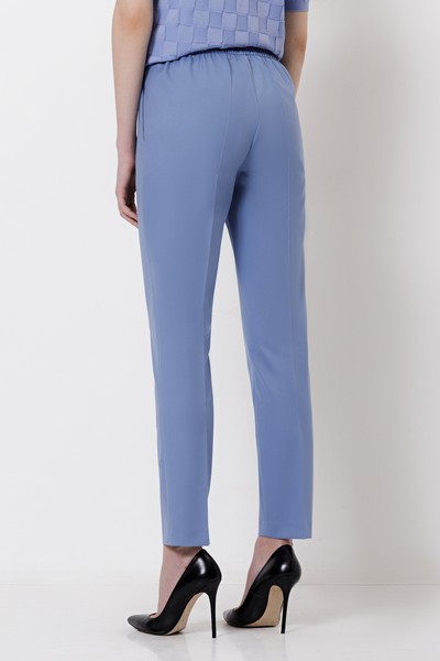 Зауженные брюки VASSA&Co, пол женский, цвет голубой, фото №4