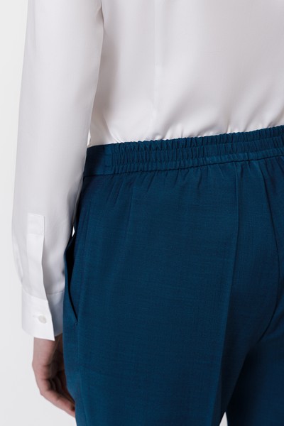 Зауженные брюки VASSA&Co, пол женский, цвет синий, фото №3