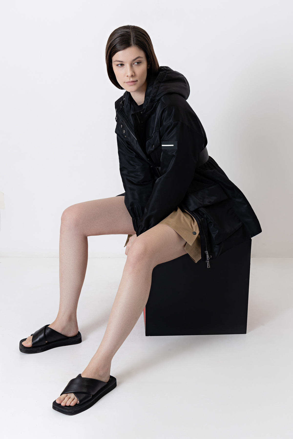 Jacket VASSA CODE, пол female, цвет black, фото №4