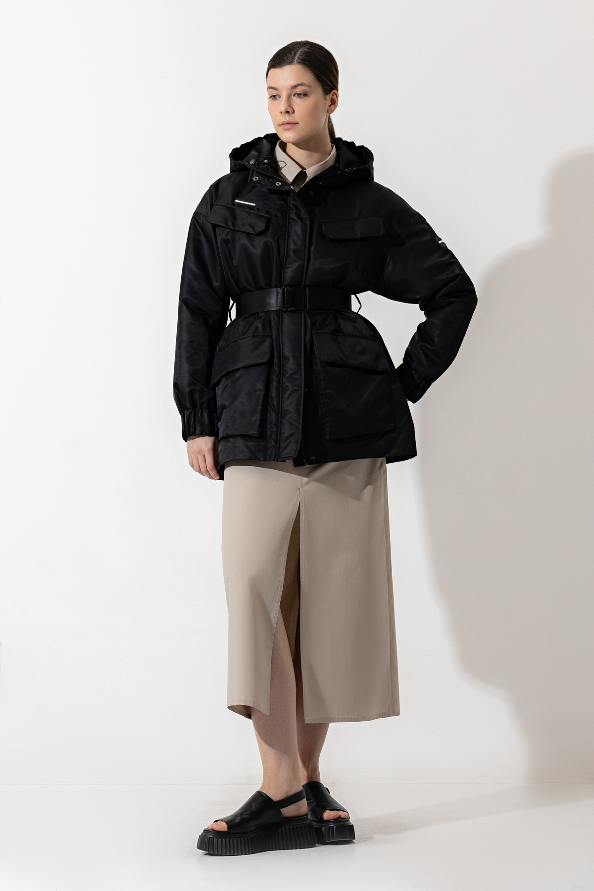 Jacket VASSA CODE, пол female, цвет black, фото №3