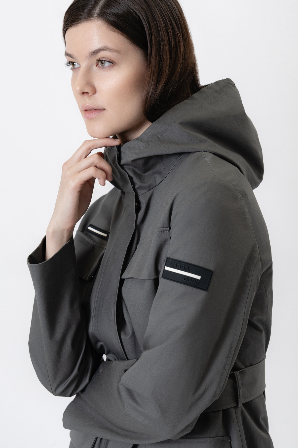 Jacket VASSA CODE, пол female, цвет серый, фото №3