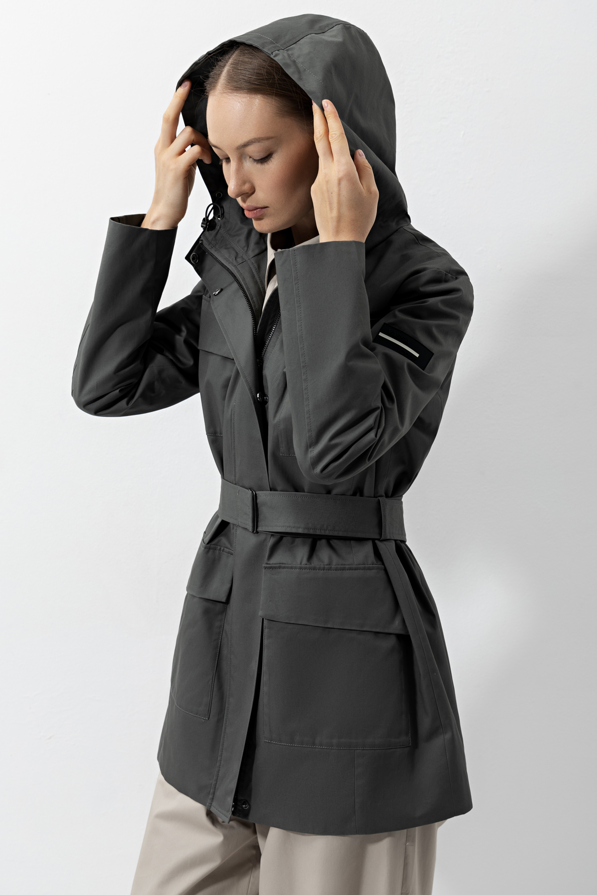 Jacket VASSA CODE, пол female, цвет серый, фото №2