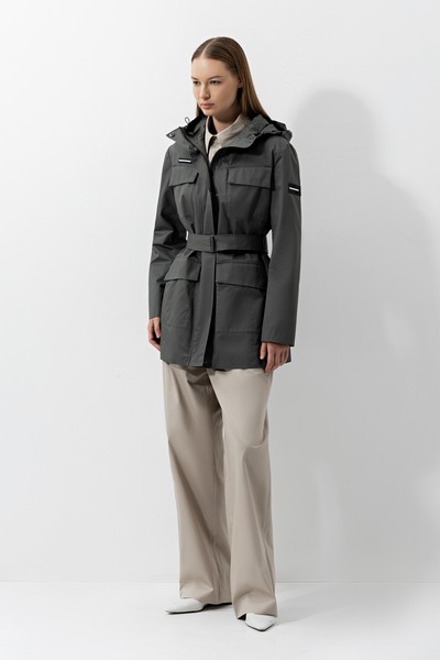 Jacket VASSA CODE, пол female, цвет серый, фото №4