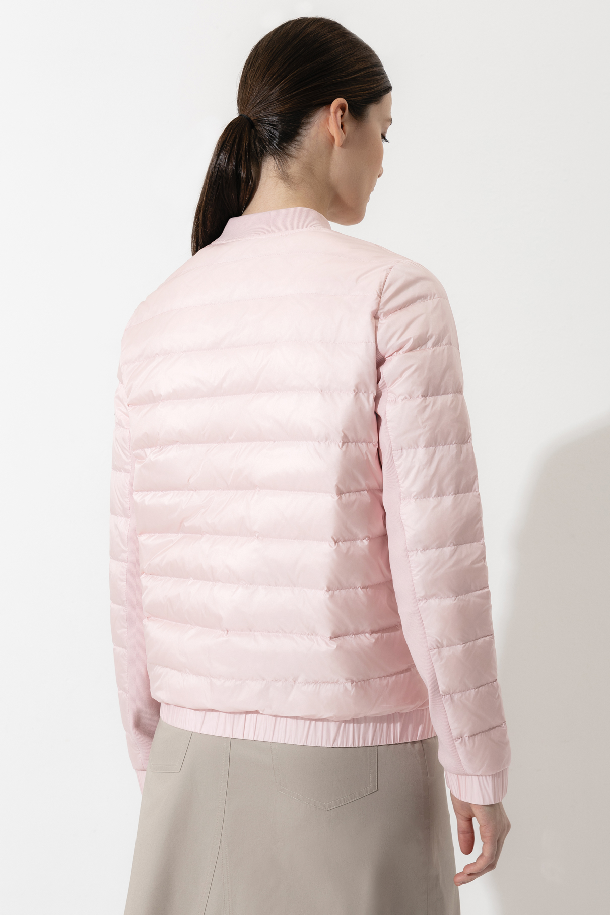 Стеганая куртка VASSA CODE, пол женский, цвет розовый, фото №7