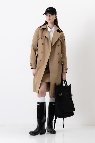 Тренч из хлопка VASSA CODE, пол женский, цвет коричневый, фото №5