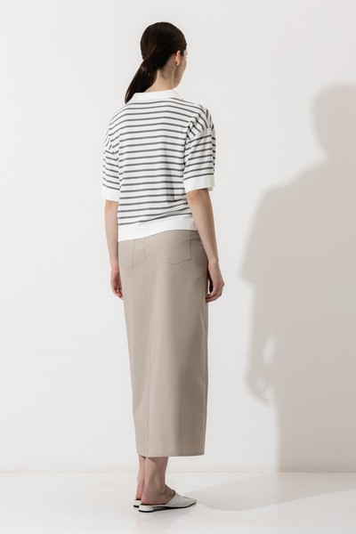 Джемпер в полоску VASSA CODE, пол женский, цвет серый, фото №4