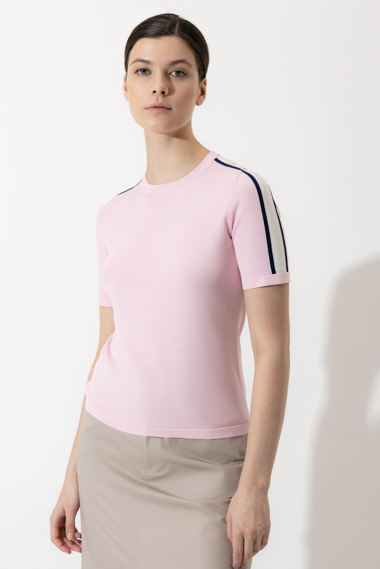 Sweater VASSA CODE, пол female, цвет pink, фото №2