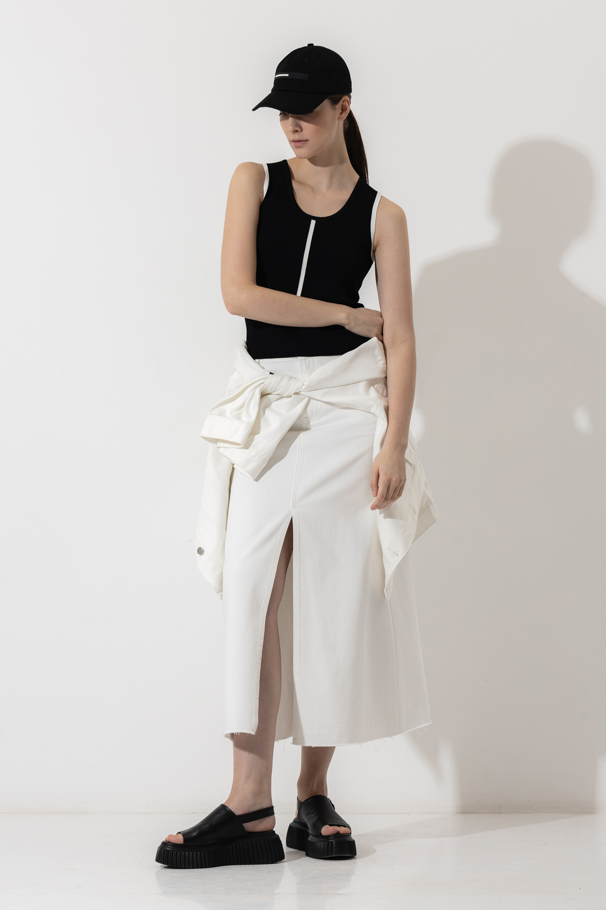 Skirt VASSA CODE, пол female, цвет white, фото №5