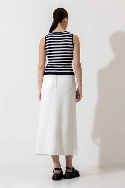 Топ в полоску VASSA CODE, пол женский, цвет голубой, фото №2