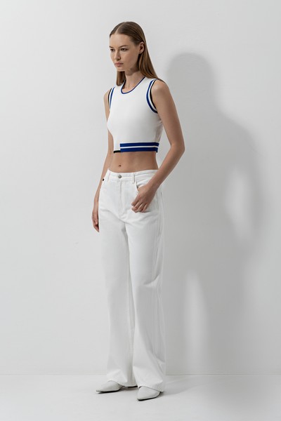 Джинсы Челси VASSA CODE, пол женский, цвет белый, фото №2