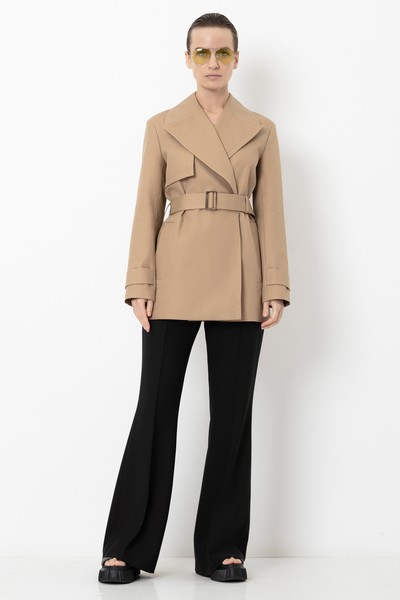 Trench coat VASSA&Co, пол female, цвет бежевый, фото №2