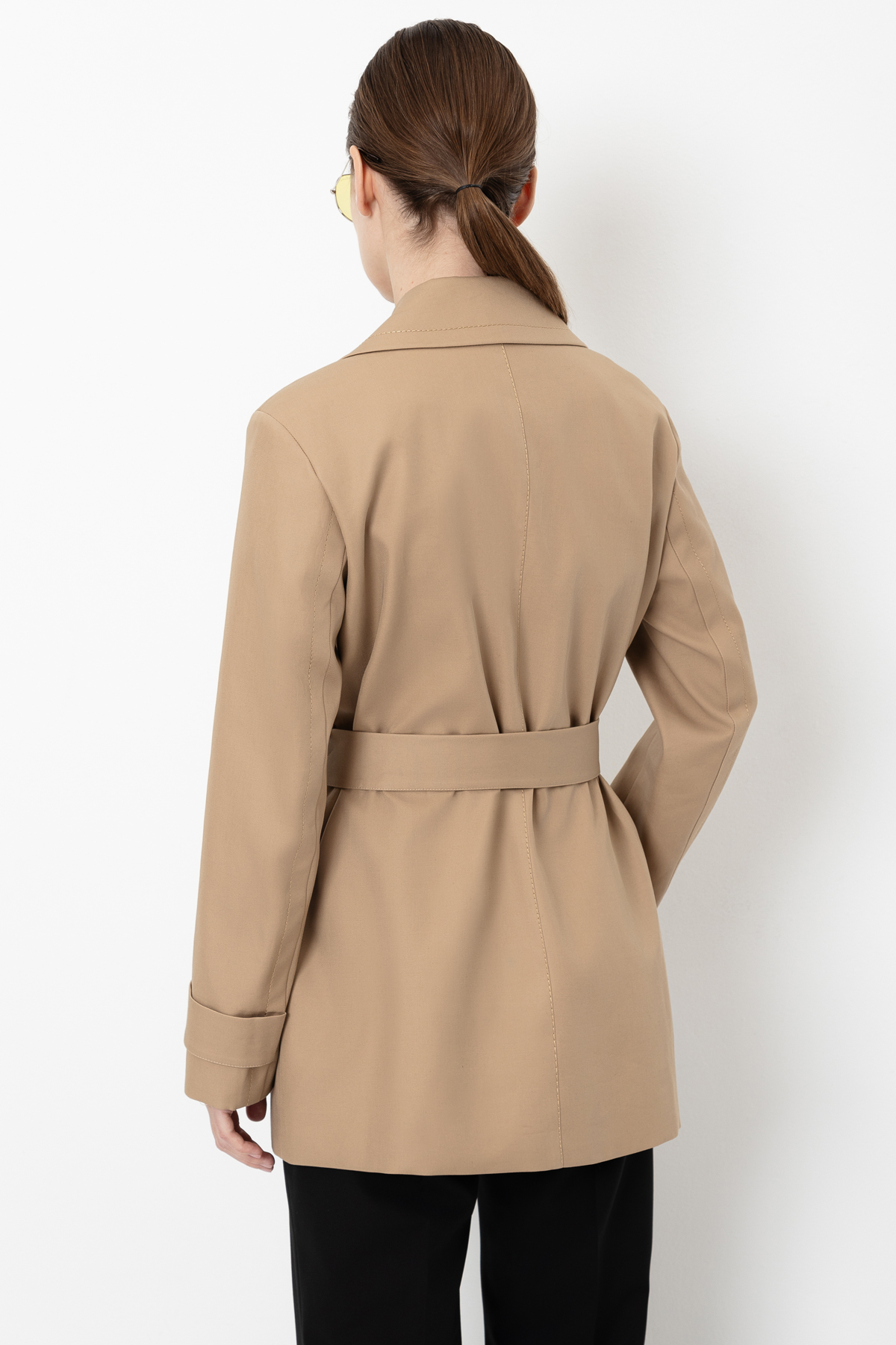 Trench coat VASSA&Co, пол female, цвет бежевый, фото №3