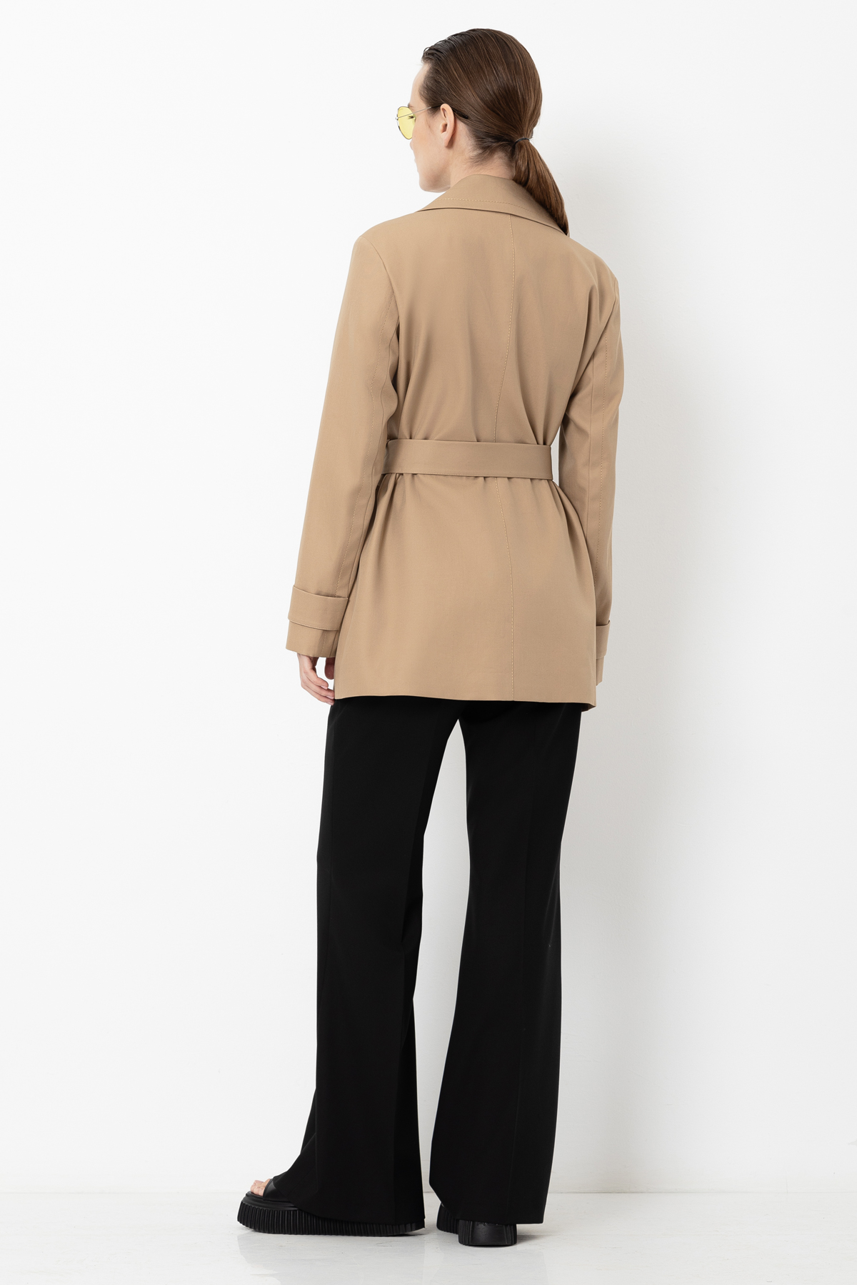 Trench coat VASSA&Co, пол female, цвет бежевый, фото №4