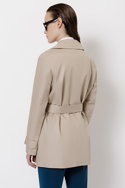 Укороченный тренч VASSA&Co, пол женский, цвет бежевый, фото №5