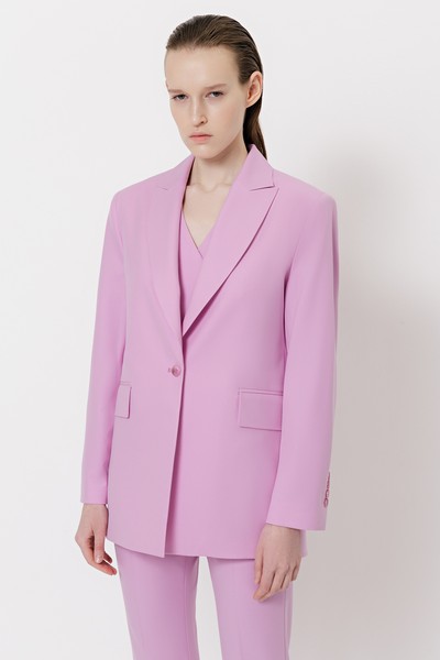 Жакет VASSA&Co, пол женский, цвет фиолетовый, фото №3