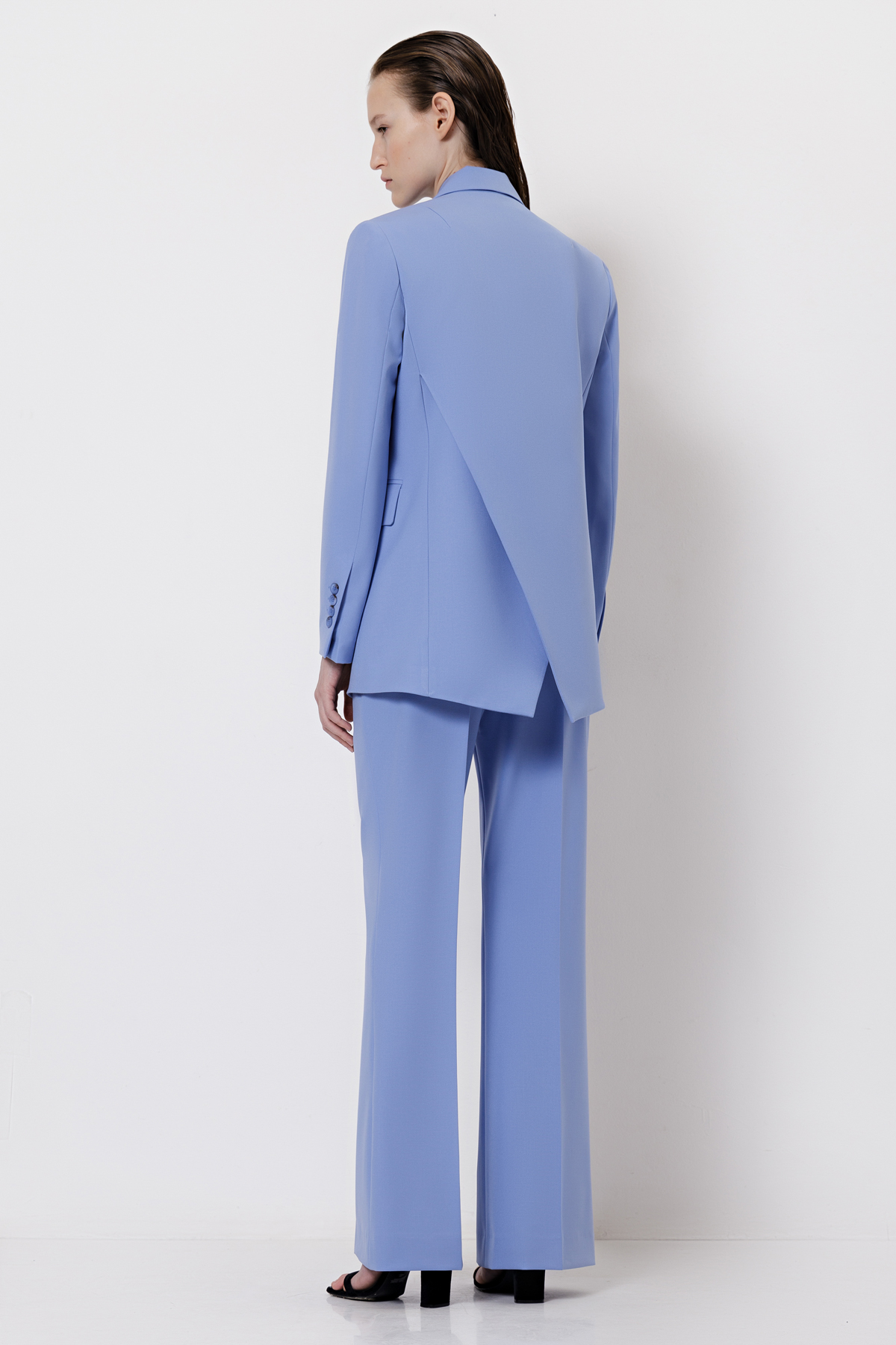 Жакет с разрезом на спине VASSA&Co, пол женский, цвет фиолетовый, фото №6