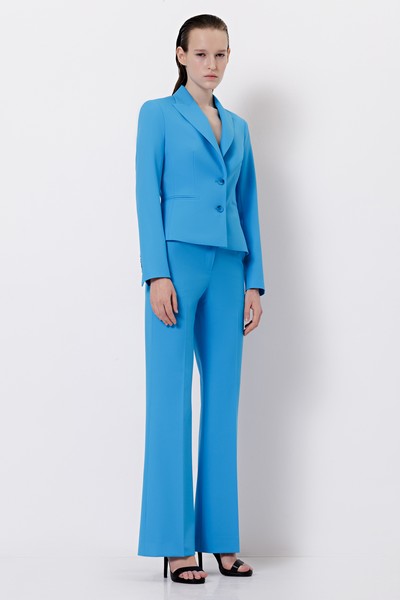 Укороченный жакет VASSA&Co, пол женский, цвет голубой, фото №2