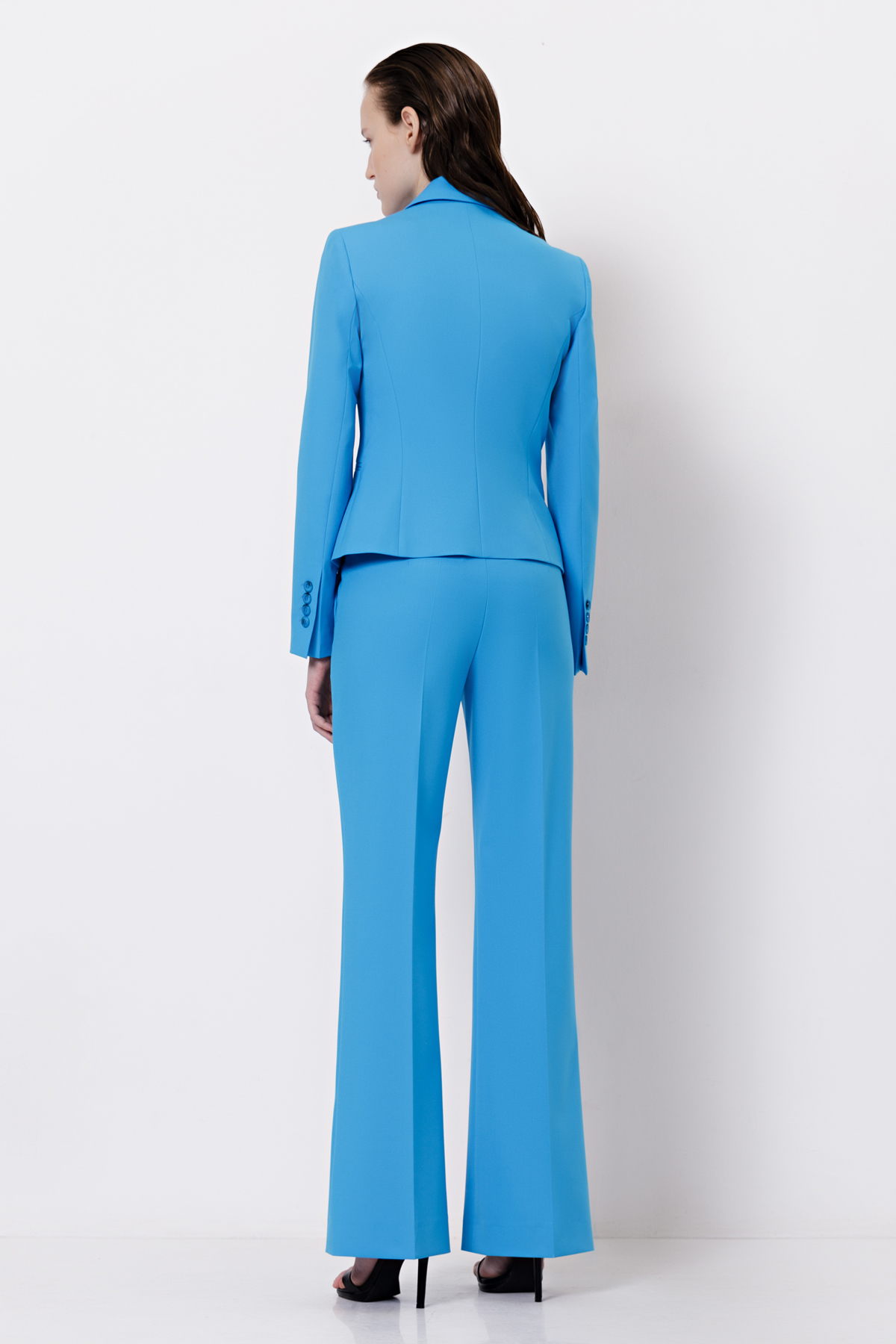 Укороченный жакет VASSA&Co, пол женский, цвет голубой, фото №6