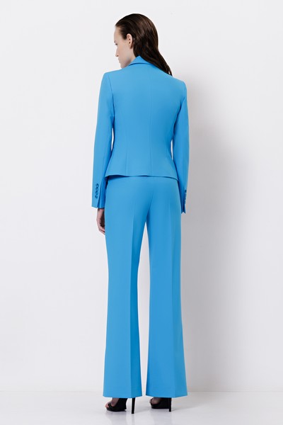 Укороченный жакет VASSA&Co, пол женский, цвет голубой, фото №6