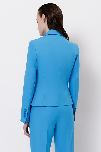 Укороченный жакет VASSA&Co, пол женский, цвет голубой, фото №5