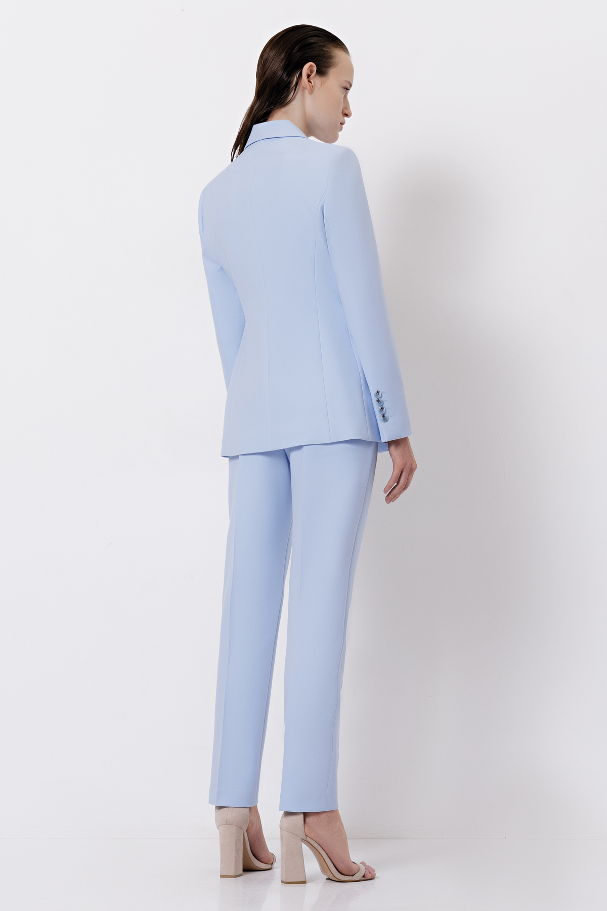 Жакет приталенного кроя VASSA&Co, пол женский, цвет синий, фото №8