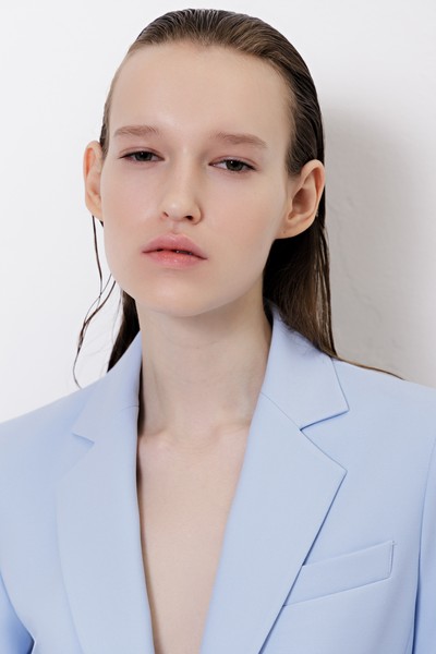 Жакет приталенного кроя VASSA&Co, пол женский, цвет синий, фото №5