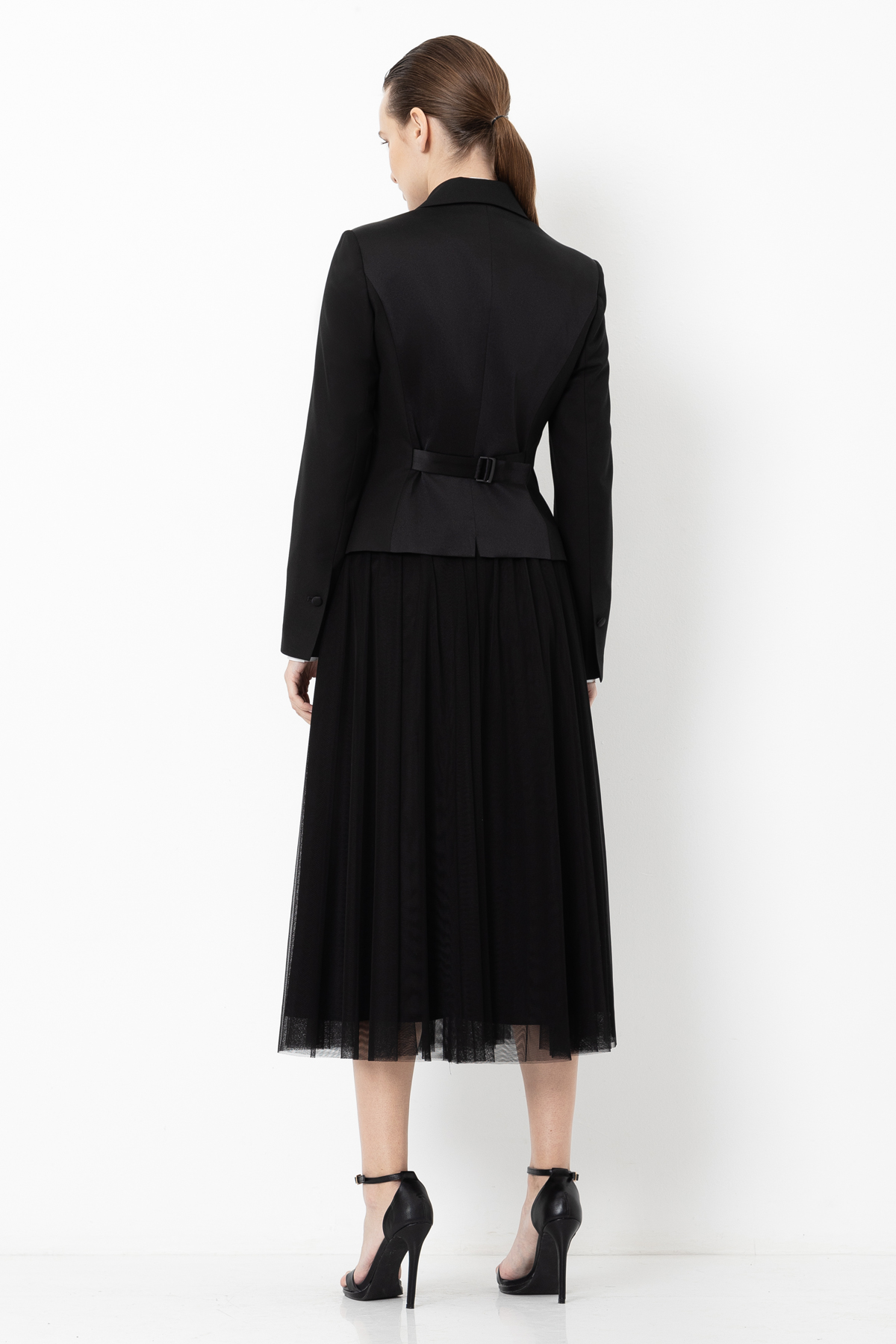 Укороченный жакет VASSA&Co, пол женский, цвет черный, фото №6