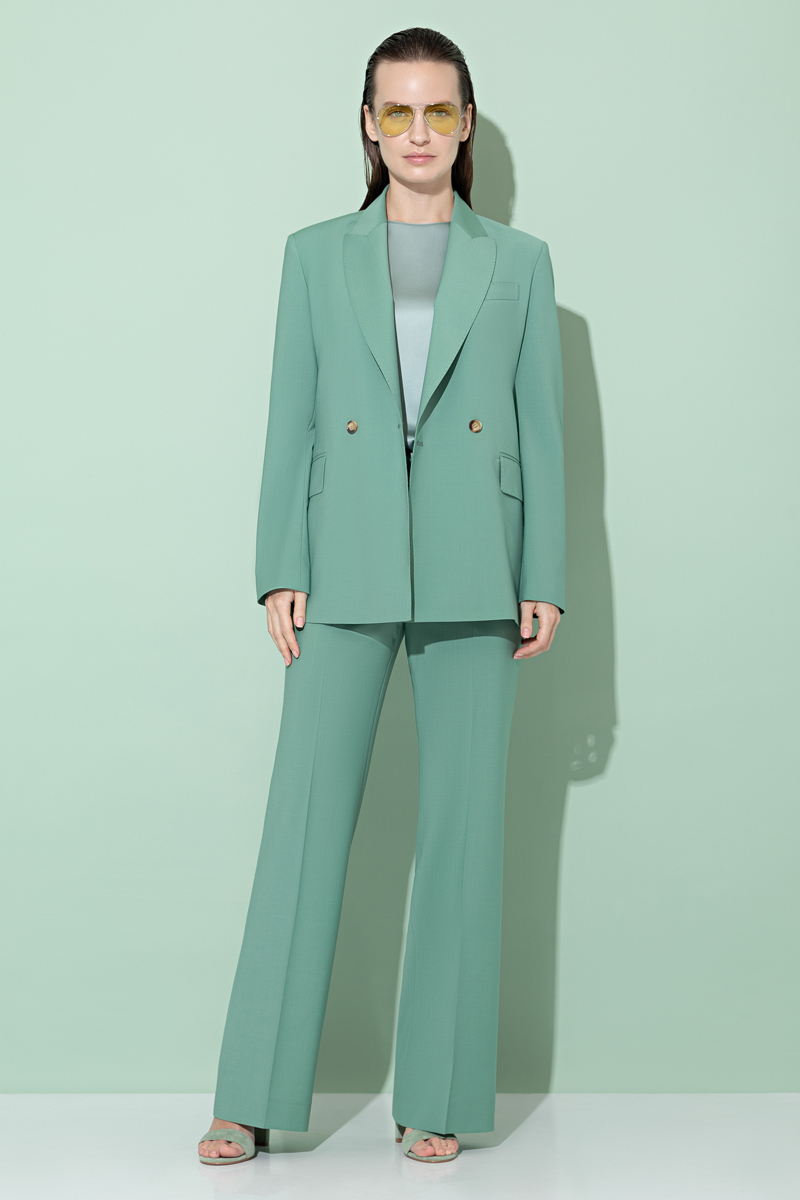 Жакет свободного кроя VASSA&Co, пол женский, цвет зеленый, фото №3