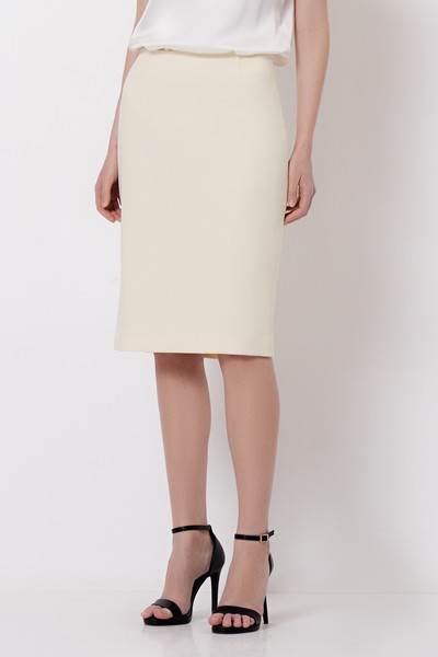 Юбка из фактурной ткани VASSA&Co, пол женский, цвет желтый, фото №3