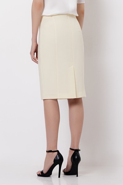 Юбка из фактурной ткани VASSA&Co, пол женский, цвет желтый, фото №4