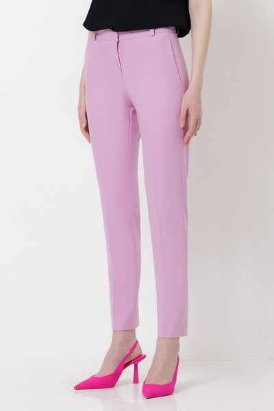 Зауженные брюки со стрелками VASSA&Co, пол женский, цвет фиолетовый, фото №3