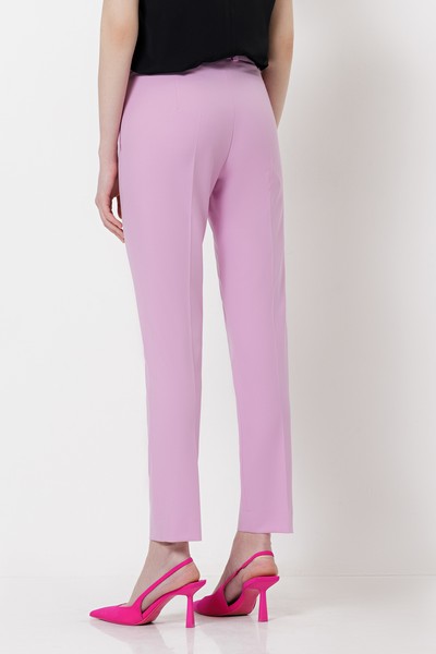 Зауженные брюки со стрелками VASSA&Co, пол женский, цвет фиолетовый, фото №4