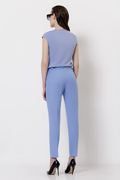 Зауженные брюки со стрелками VASSA&Co, пол женский, цвет фиолетовый, фото №5