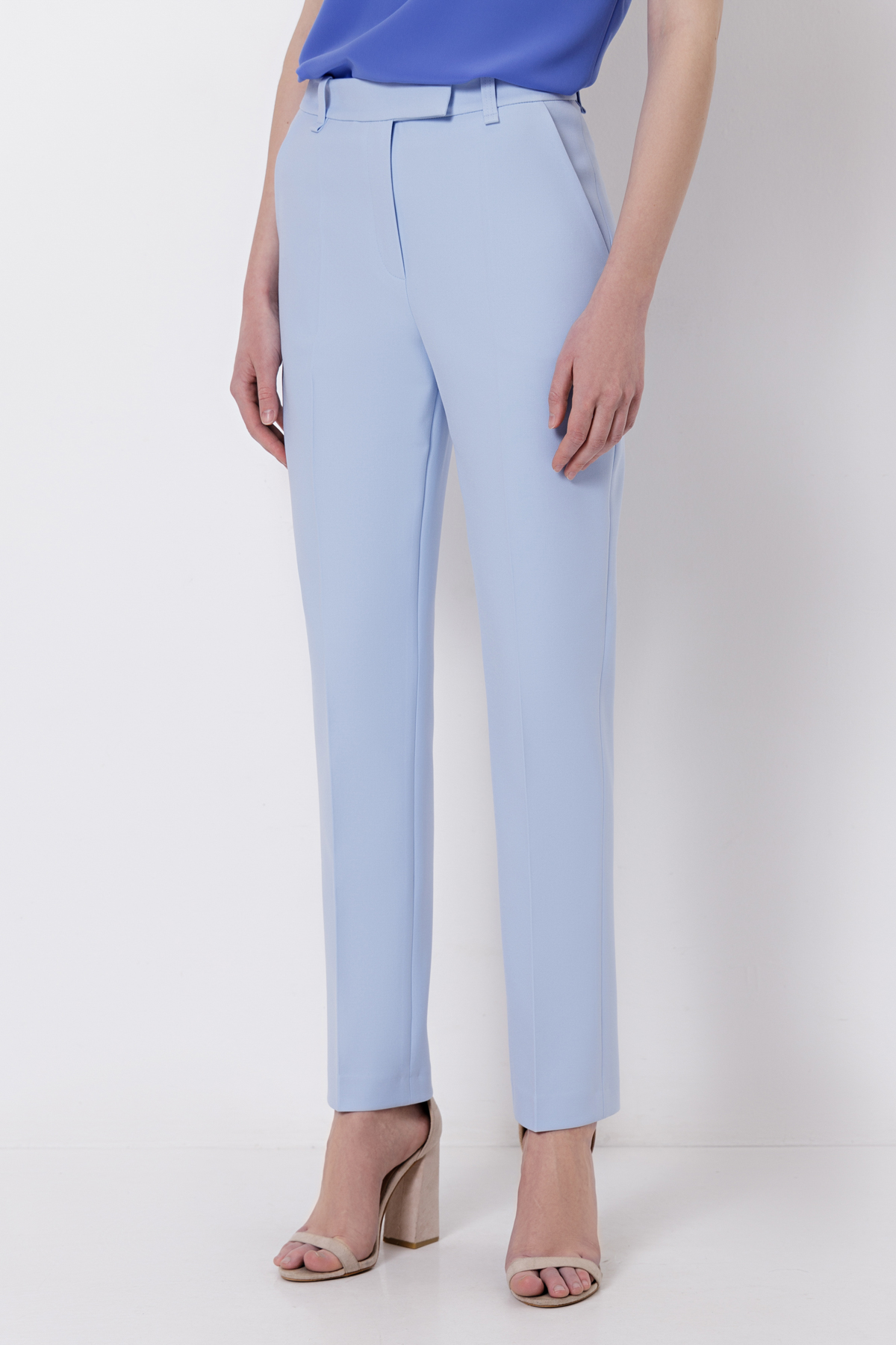 Брюки VASSA&Co, пол женский, цвет синий, фото №3